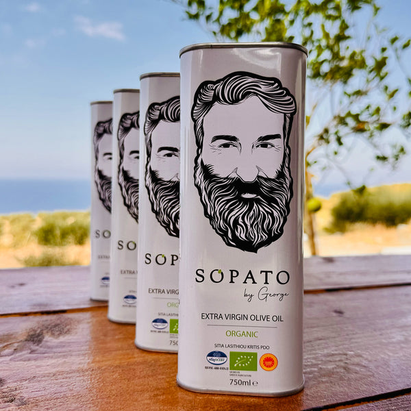 Sopato Organic Greek Extra Virgin Olive Oil P.D.O Bundle