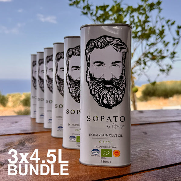 Sopato Organic Extra Virgin Olive Oil P.D.O Bundle