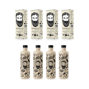 Sopato Organic Greek Extra Virgin Olive Oil P.D.O Bundle