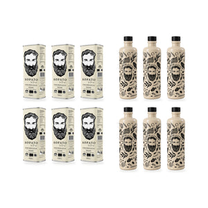 Sopato Organic Greek Extra Virgin Olive Oil P.D.O Bundle