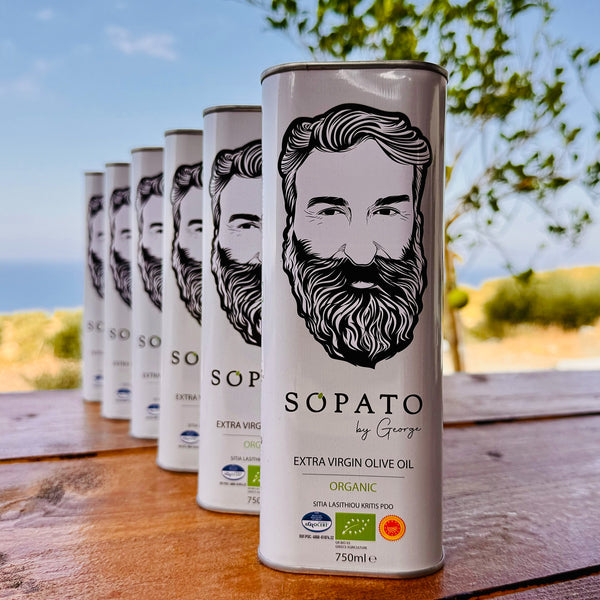 Sopato Organic Greek Extra Virgin Olive Oil P.D.O Bundle